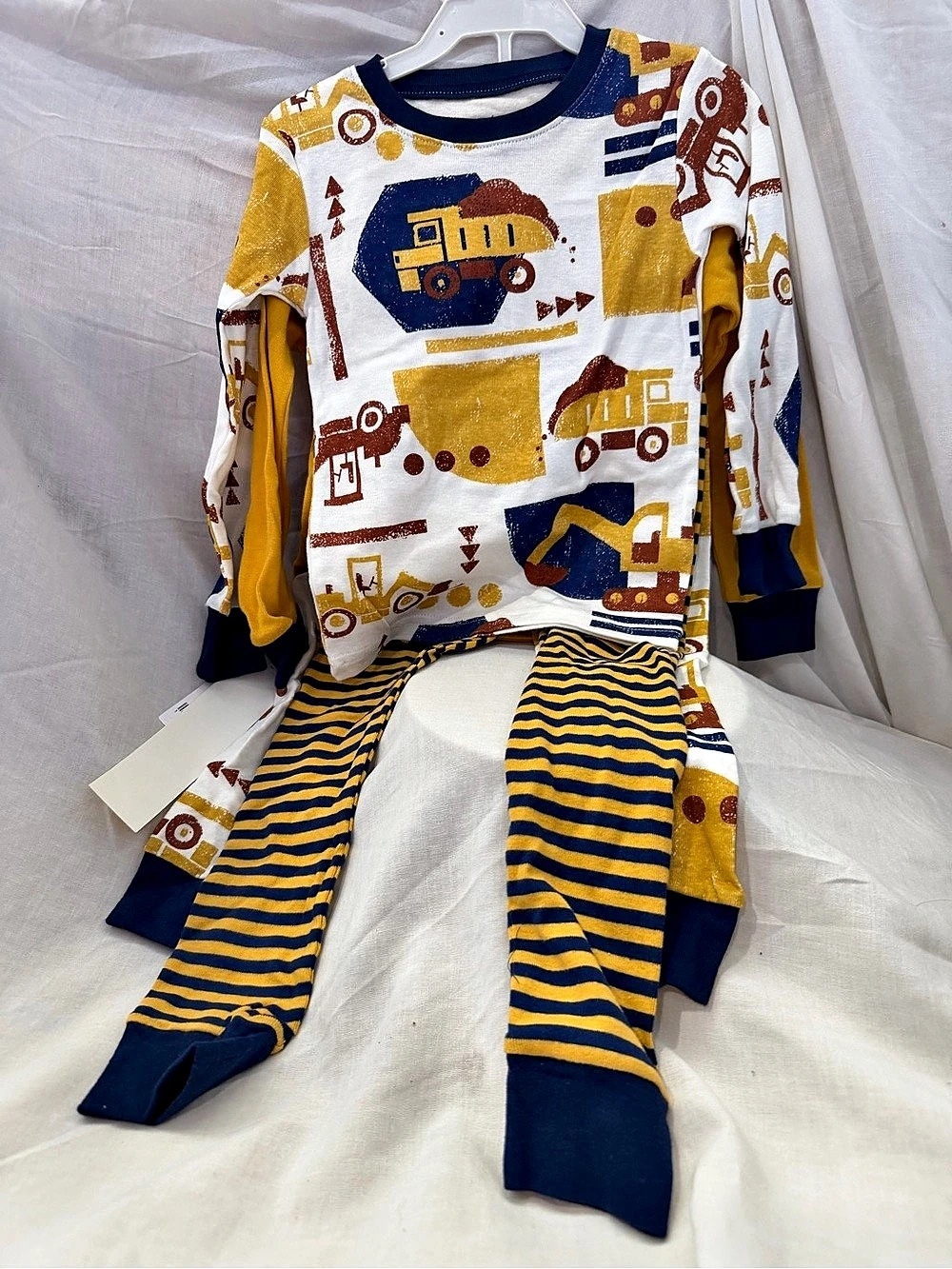Carter's 4-Piece Pajama Set Yellow & Blue Baby 3T NWT